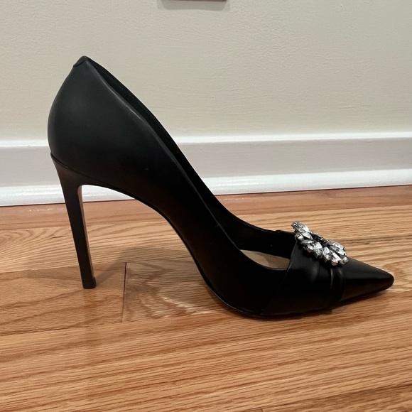 Schutz Black and Rhinestone Pumps - Picture 4 of 6